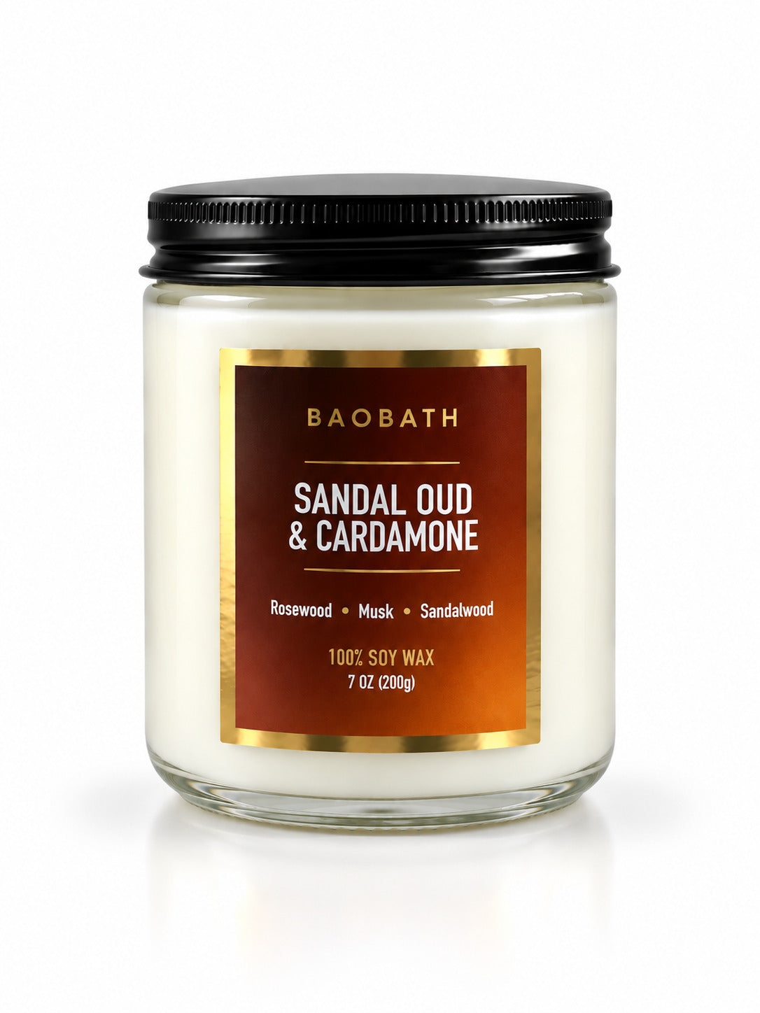 Baobath mała świeca sojowa Sandal Oud & Cardamone