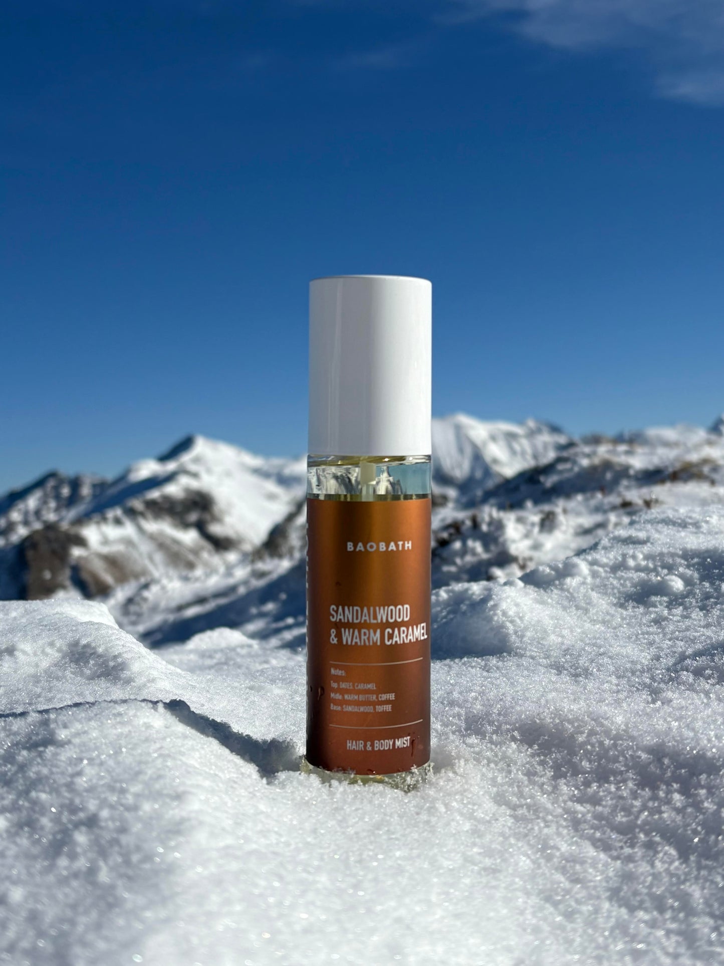 Mgiełka do ciała i włosów Sandalwood & Warm Carmel 135 ml