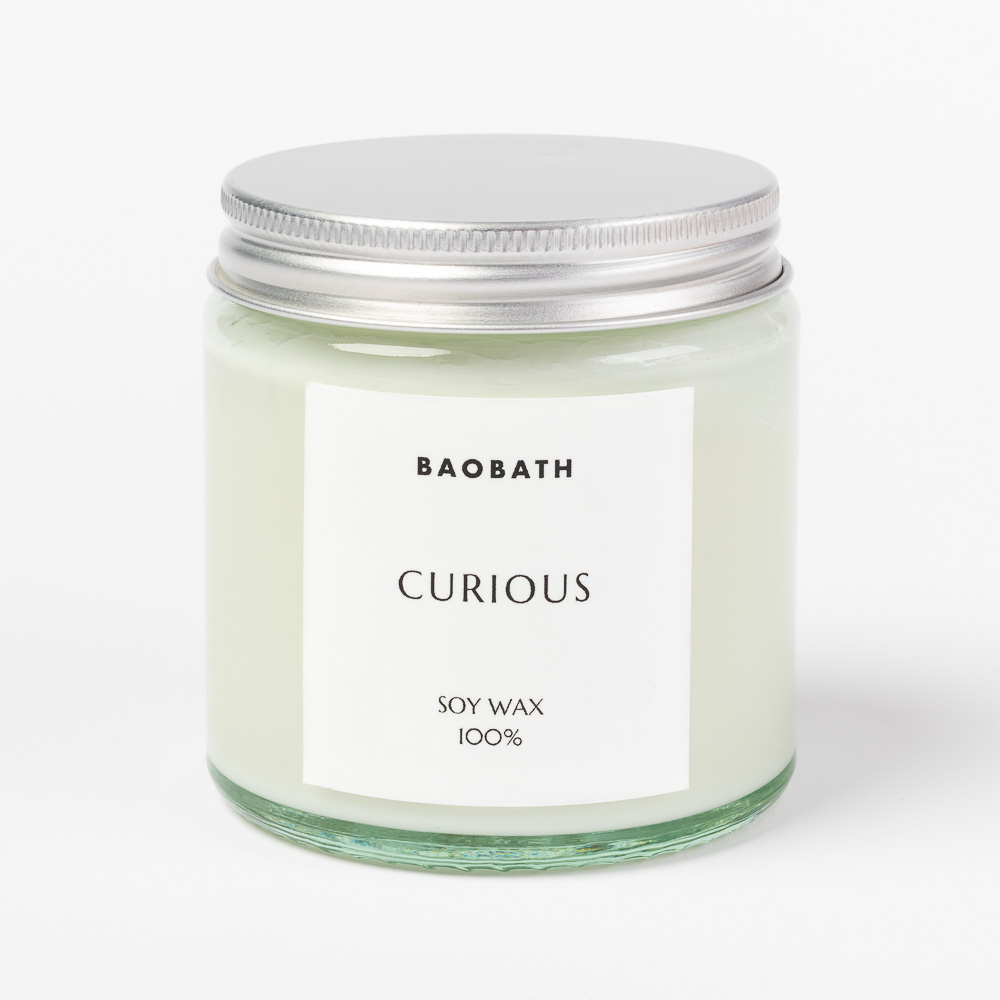 wegańska świeca sojowa BaoBath, ekologiczny wosk sojowy przyjazny dla środowiska, cruelty-free, hand-made