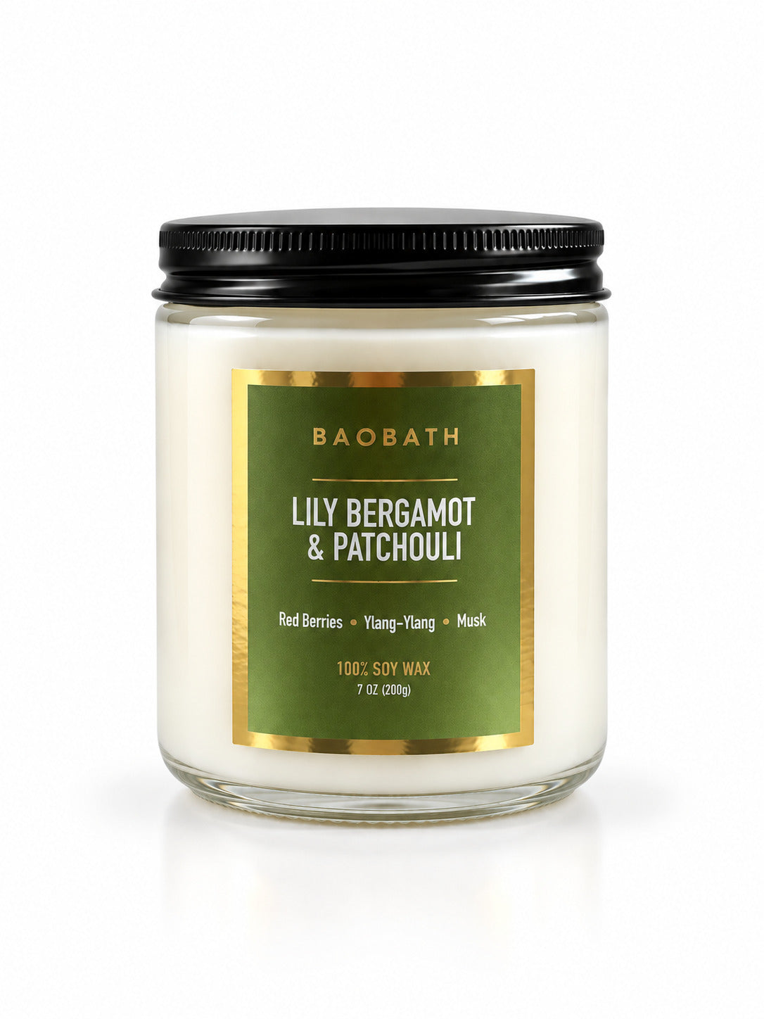 Baobath mała świeca sojowa Lily Bergamot & Patchouli