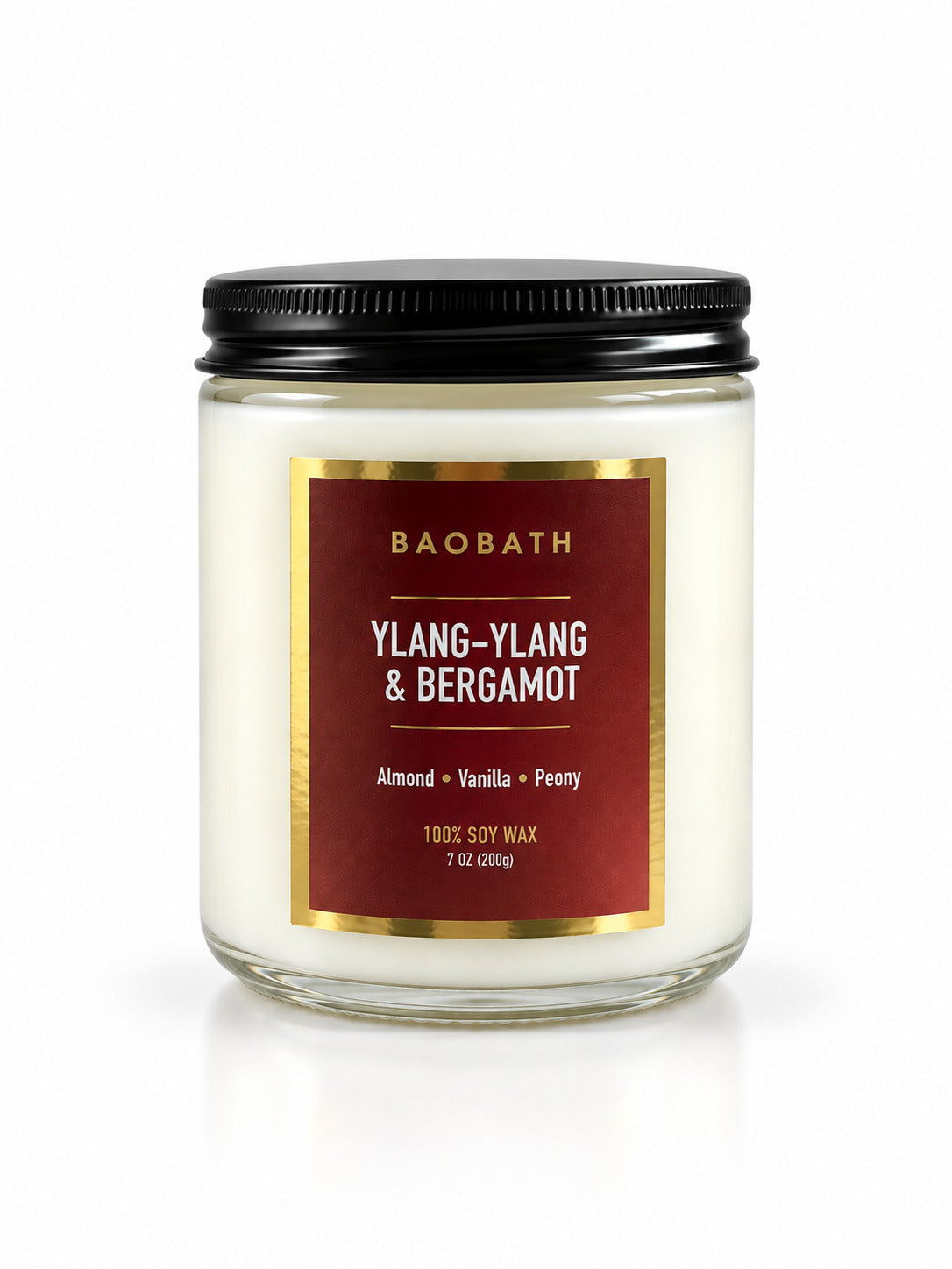Baobath mała świeca sojowa Ylang-Ylang & Bergamot