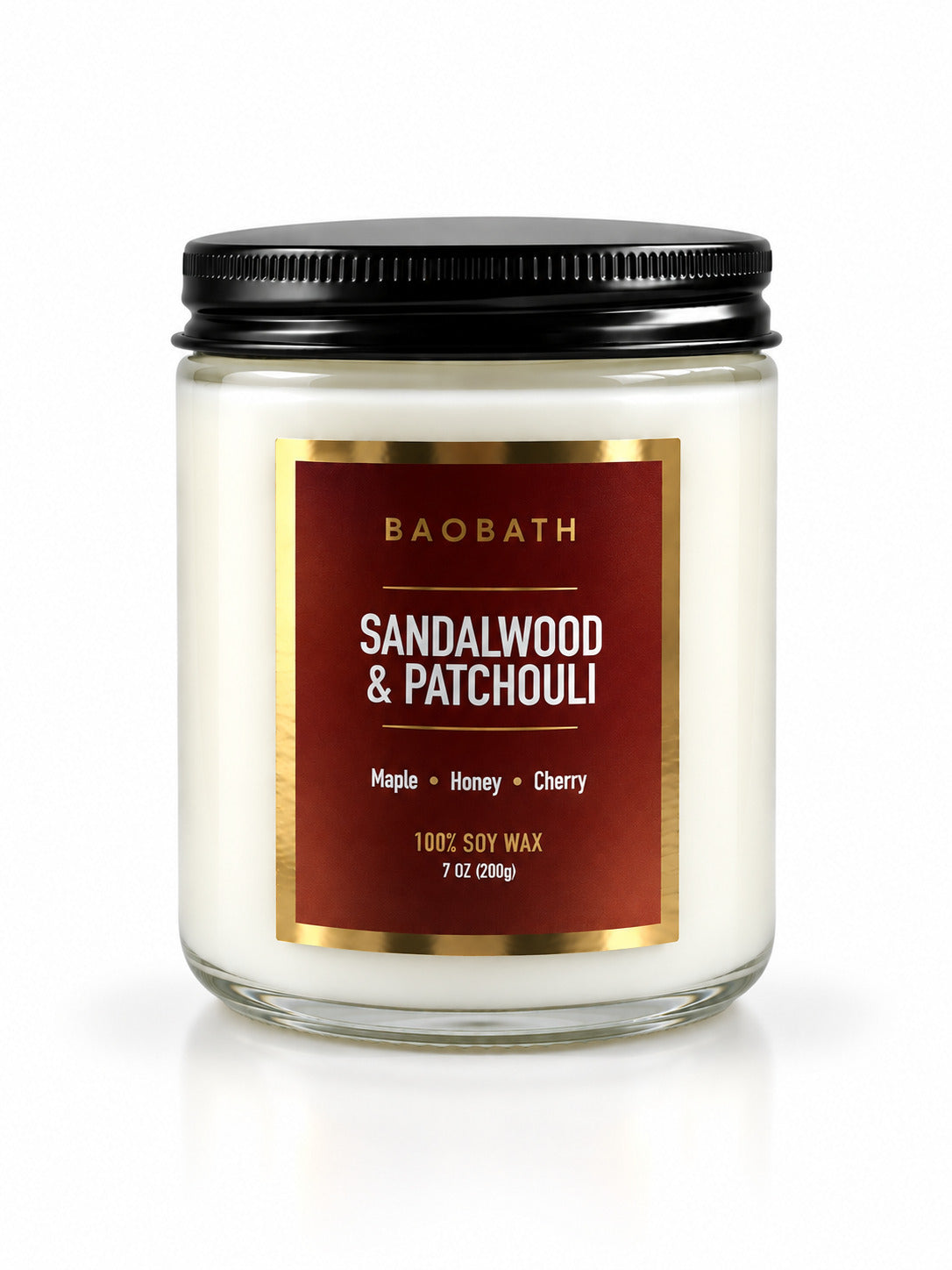 Baobath mała świeca sojowa Sandalwood & Patchouli