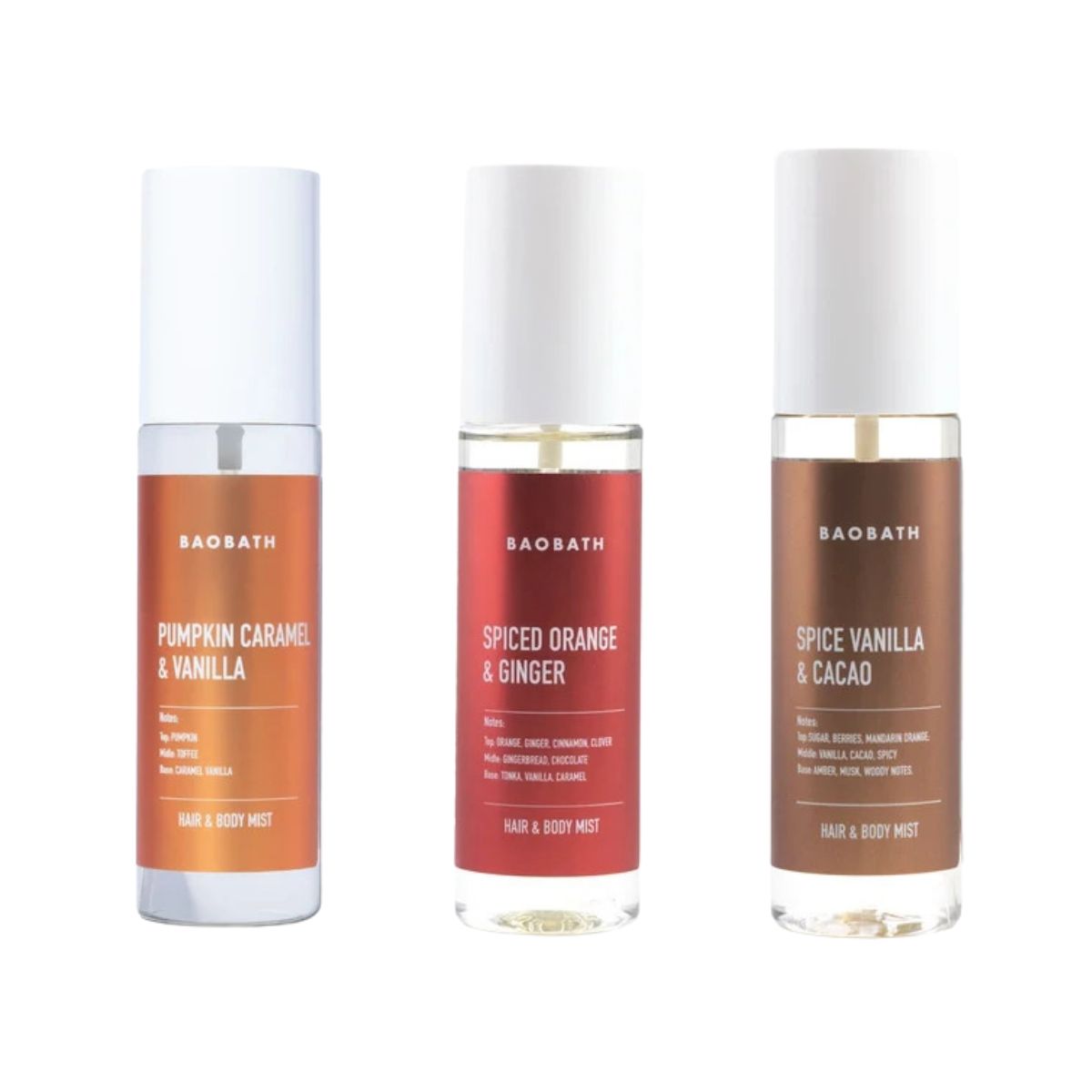 Zestaw trzech mgiełek zapachowych PUMPKIN SPICE 3x135ml